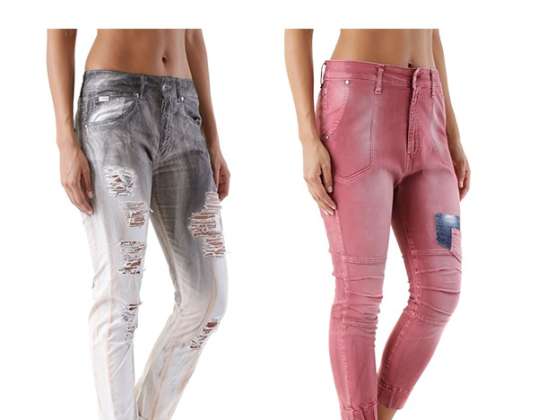 STOCK JEANS PANTS SEXY WOMAN S/S