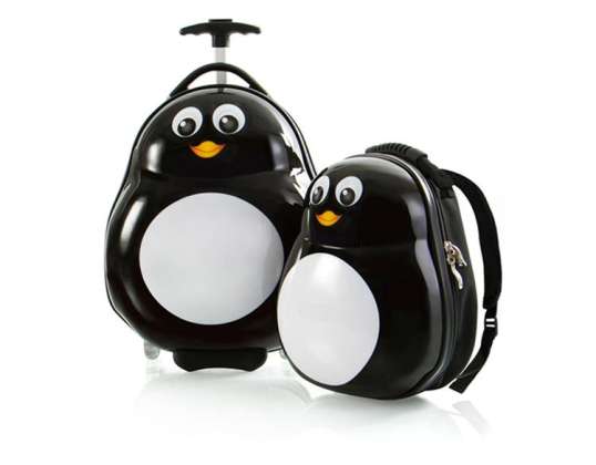 Set: ultraleichter Koffer und Rucksack Heys - Pinguin - 0665556012985