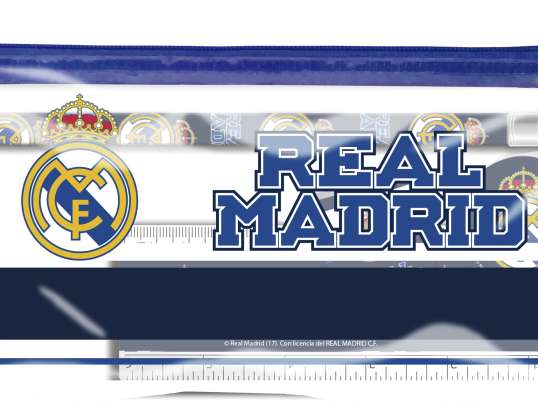 Set di materiale scolastico in astuccio Real Madrid - 8426842058924