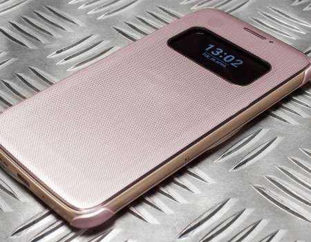 Official LG G5 Mesh Folio Quick Cover Case - Pink