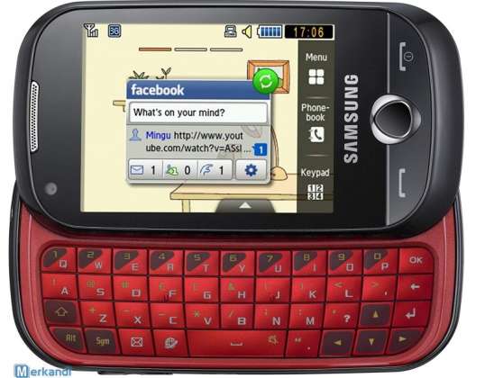Samsung Corby Pro B5310 Smartphone (QWERTZ Keyboard, Touchscreen) Ruby