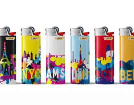 Bic lighters wholesale - j26 decorated lighters