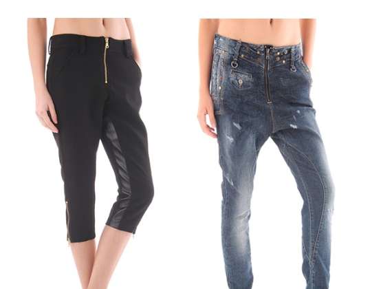 STOCK WOMAN&#39;S JEANS PANTS SEXY WOMAN F/W