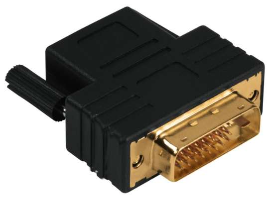 Hama Compact Adapter, DVI-D plug - HDMI™ socket black