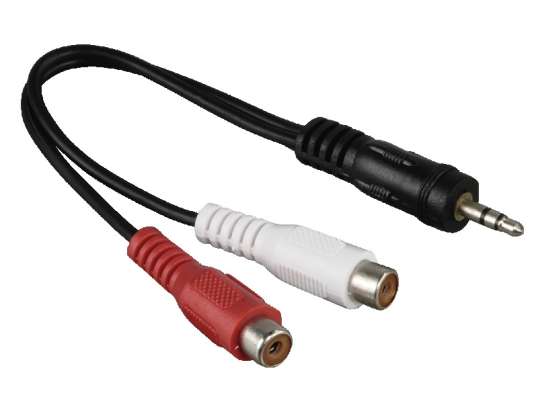 Hama 3,5 mm stereo adapter za utičnice - 2x RCA (phono) utičnice