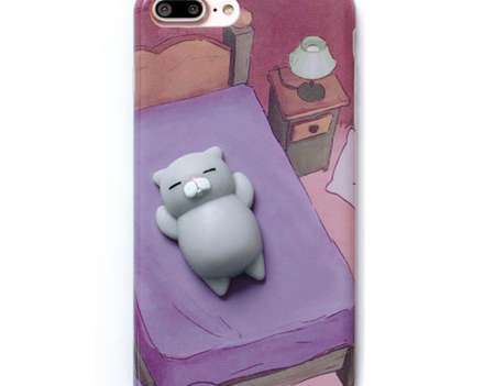 FUNDA 4D SLEEPY CAT 2 LG K10 2017