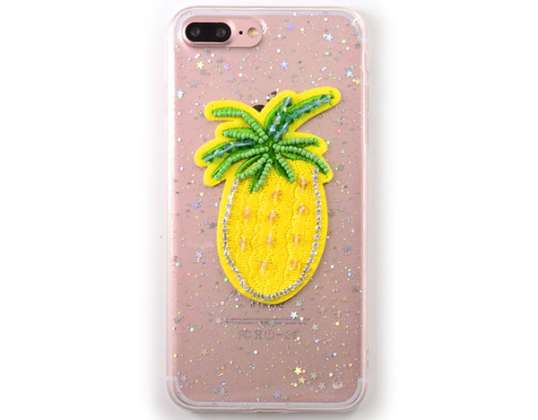 CASE CASE 3D PINEAPPLE TRANSPARENT IPHONE 5 5S 5SE