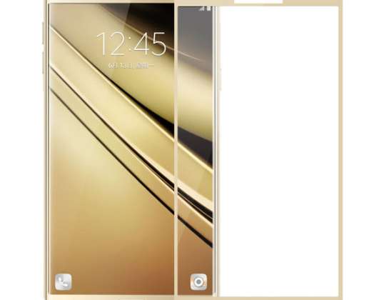 SZKŁO HARTOWANE 3D PEŁNY EKRAN SAMSUNG GALAXY J7 2017 J730 ZŁOTE