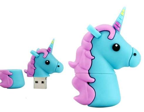 CLÉ USB 8GB LICORNE BLEU