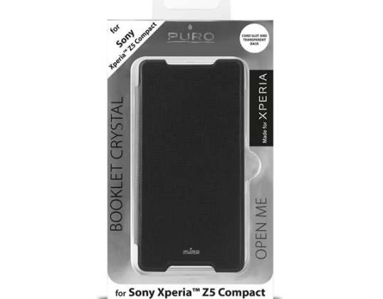 ESTUCHE CARTERA PURO BOOKLET SONY XPERIA Z5 COMPACT NEGRO