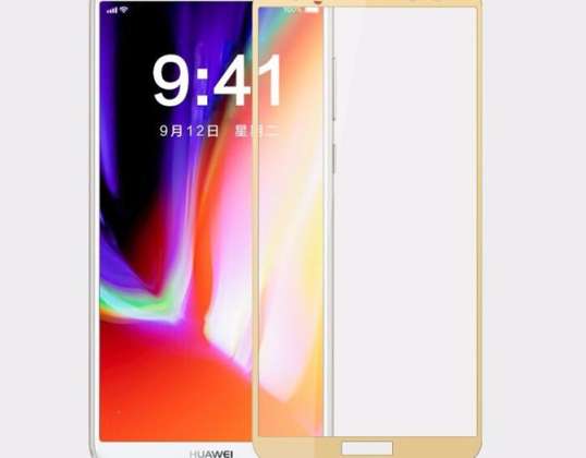 HÄRDAT GLAS FULLSKÄRM 3D HUAWEI MATE 10 LITE GEL GOLD RAM