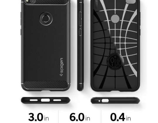 SPIGEN BLACK ARMORED ARMORED RUGGED HUAWEI P8 P9 LITE 2017 L15CS21527