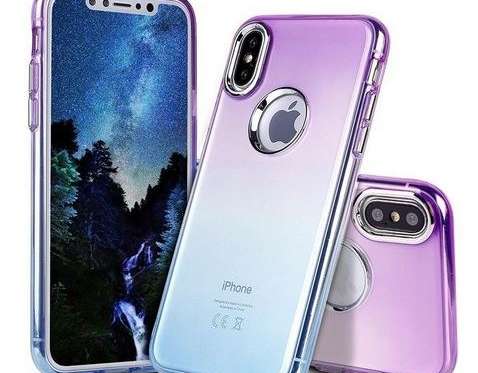 COQUE PAILLETTES VIOLET-BLEU HUAWEI P10 LITE
