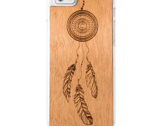 FUNDA DE MADERA CHISPA TRANSPARENTE IPHONE 7 8