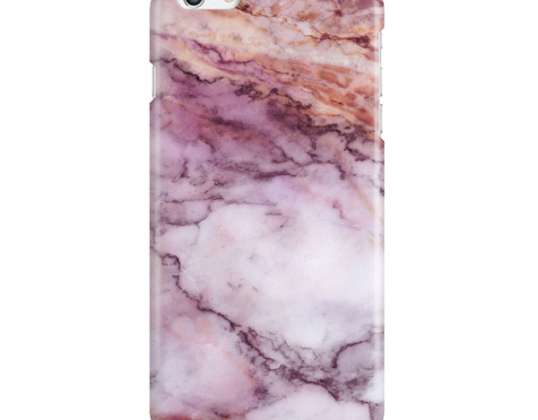 FUNDA DE LIBRO DIVERTIDO SOBREIMPRESIÓN MÁRMOL ROSA IPHONE 6 6S PLUS