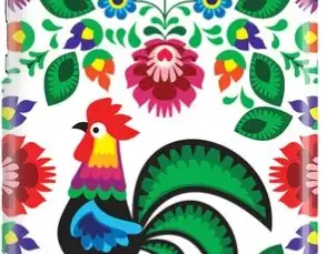 GRAPPIG HOESJE PRINT HAAN WIT HUAWEI P8 LITE