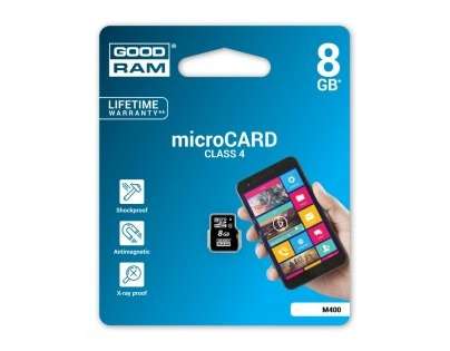 MUISTIKORTTI GOODRAM MICROSDHC 8GB CLASS4