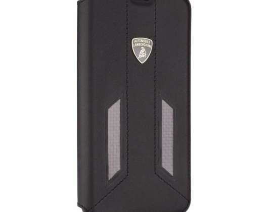 LAMBORGHINI SLIM FLIP HÜLLE IPHONE 7 8 SCHWARZ LB-SSHFCIP7P-HU/D6-BK