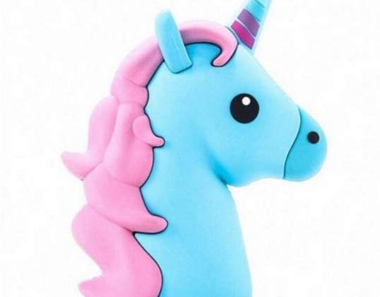 POWERBANK 2600MAH EMOJI EINHORN BLAU
