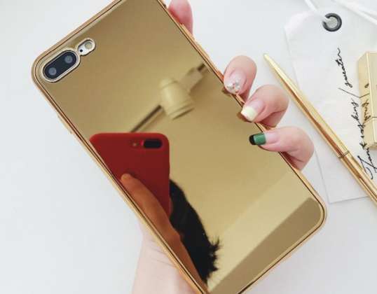 CUSTODIA CUSTODIA RIFLETTENTE SPECCHIO ORO LG K10 2018 /K11