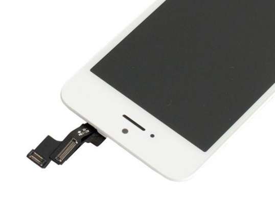 DISPLEJS + PIESKARAS AAA KVALITĀTES TIANMA GLASS IPHONE 5S WHITE