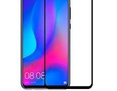 CRISTAL TEMPLADO PANTALLA COMPLETA 3D HUAWEI Y7 PRIME 2018 / Y7 2018 / HONOR 7C MARCO DE GEL NEGRO