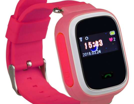 SMARTKLOKKE FOR BARN FOR FORELDRE Q60 GPS-ROSA