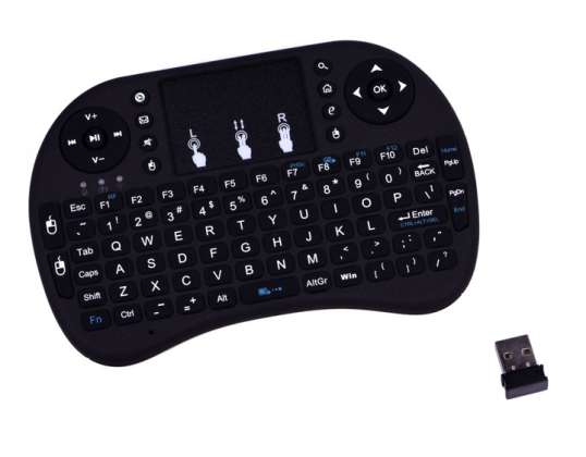 MINI-QWERTZ-TASTATUR + KABELLOSES TOUCHPAD