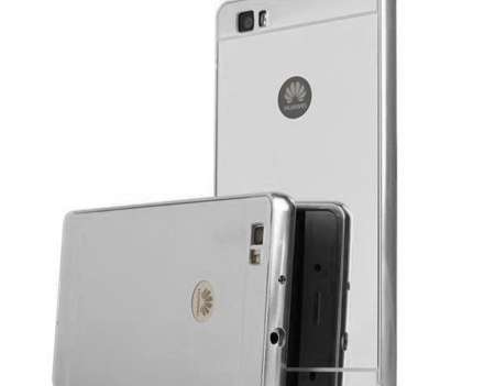 CASE MIRROR BUMPER HUAWEI P8 LITE SILVER