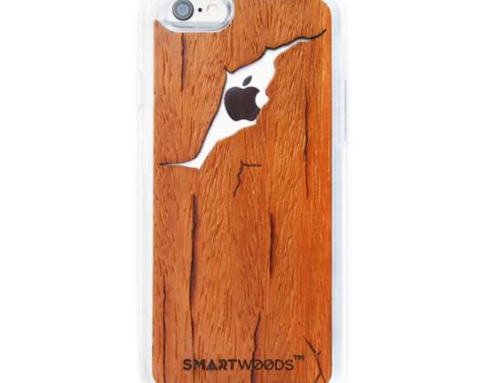 CASE WOODEN CRACKED BROWN IPHONE 5 5S SE