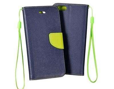 FANCY BOOK CASE HTC ONE M10 NAVY BLUE LIME