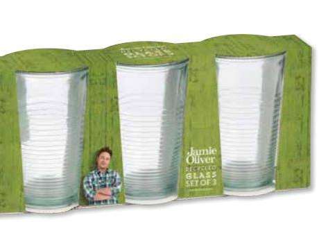 Jamie Oliver - Glass Set Rib- 3 pcs