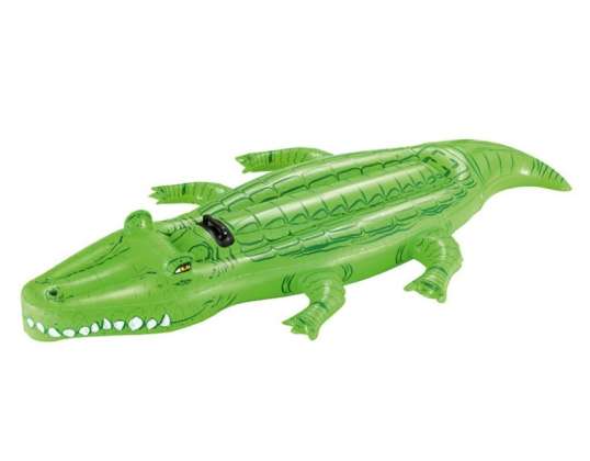 LONG INFLATABLE CROCODILE RIDE-ON 214CM 41011