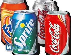 Fanta, Sprite, Coca Cola 0,33 L en gros