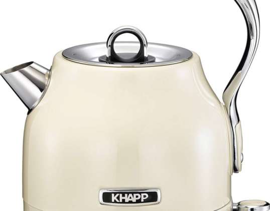 KHAPP - Retro - Premium waterkoker van roestvrij staal