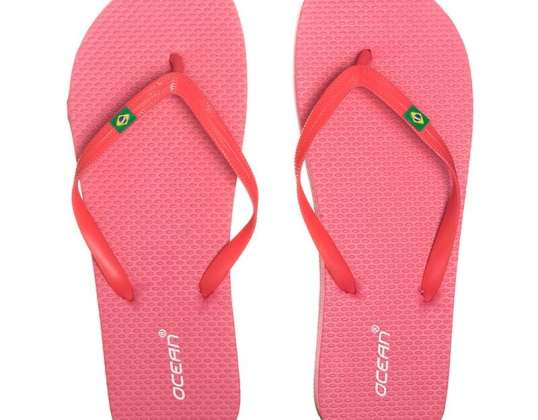 21201 Flip-Flops Frauen Brasilianisches Monochrom # 41