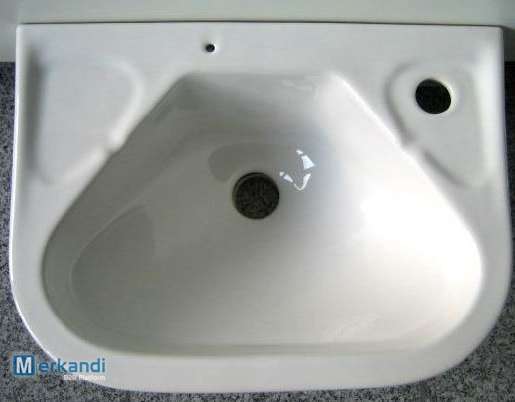 20. Špeciálna ponuka kompaktné umývadlo na ruky 40x30 cm v bielej farbe