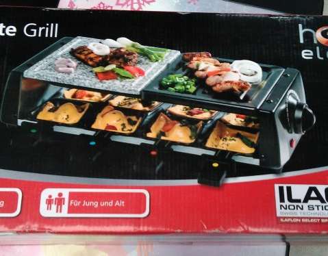 Raclette elekrtischer Grill für zu Hause