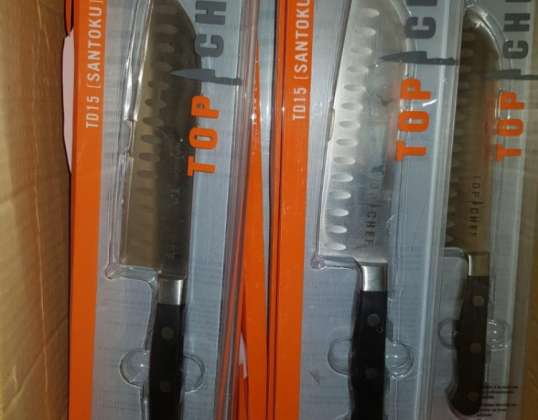Juego de cuchillos santoku, Top Chef NUEVO EN LOTE