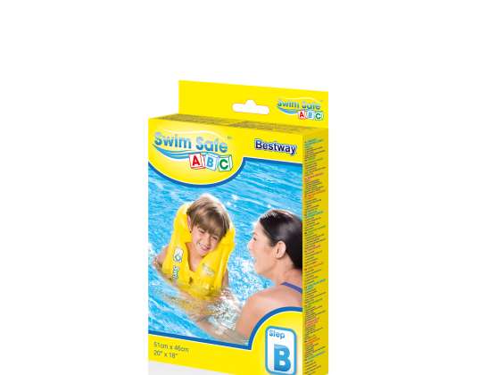 Bestway 32034 GEEL ZWEMVEST voor kinderen 51cm x 46cm (1709, Bestway)