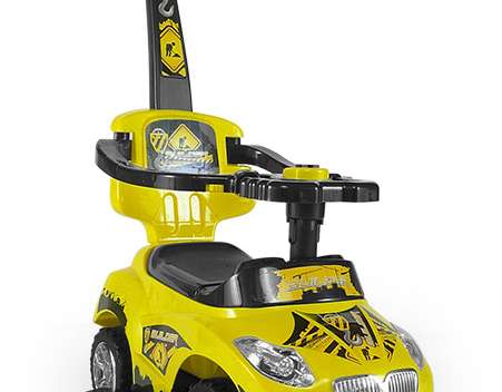 Milly Mally Ride-On 3in1 Vehicle Happy Yellow (0261, Milly Mally)