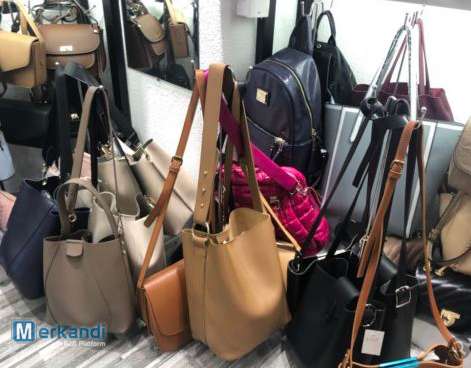 Clearance stock PU leather handbags wholesale