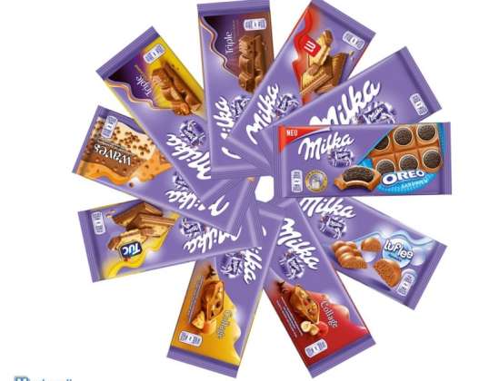 Milka μπαρ σοκολάτας 100g χονδρικής