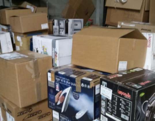 Pallet of household appliances, electronics