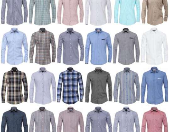 Herenhemden Merken Shirt Lange mouw Zakelijke casual mixkleding