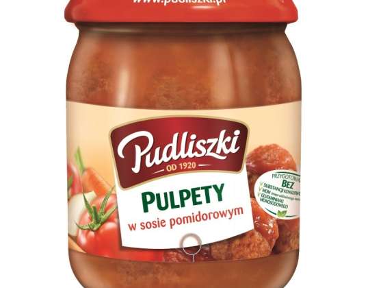 PUDLISZKI Færdigretter Frikadeller i tomatsauce 500 g