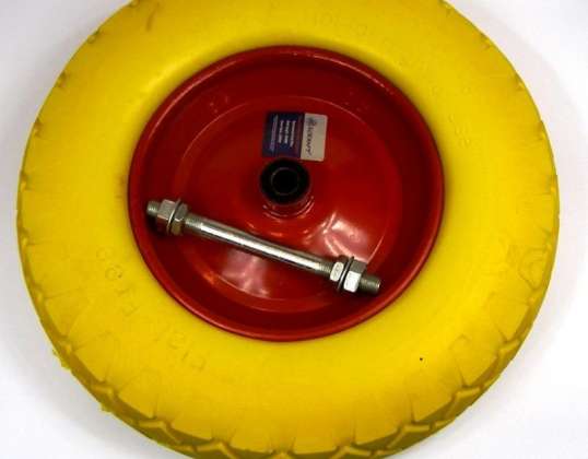 HJUL TIL EN GAFFELTRUCK FLEECE PU 4.00-8 380x88mm