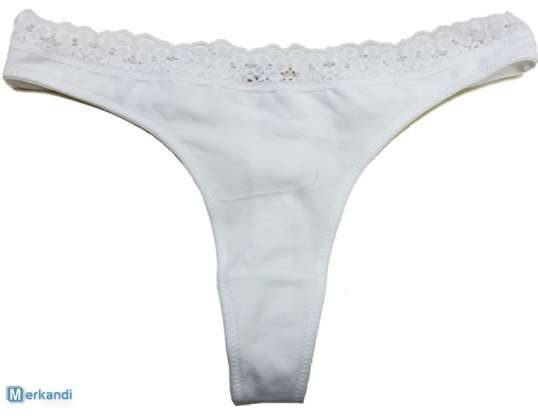Tangas de mujer blancas de Ti &#39;City con encaje