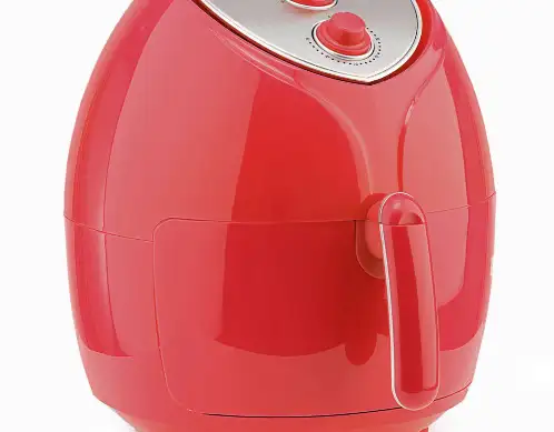 Kochwerk Heißluft-Fritteuse 5,5l 1800W rot mit Zubehör Restposten
