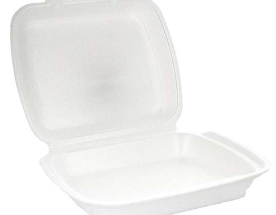 Espuma de poliestireno de contenedores Lunchbox Gastronomía comida rápida. Dieta